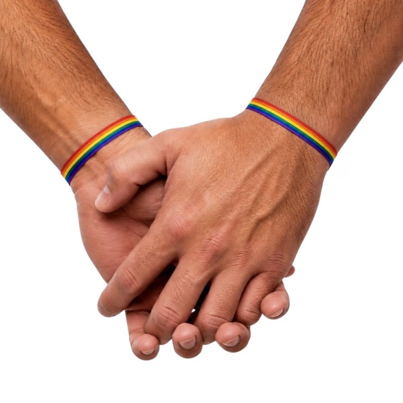 DOS PULSERAS BANDERA ARCOIRIS LGTBIQ+  ORGULLO