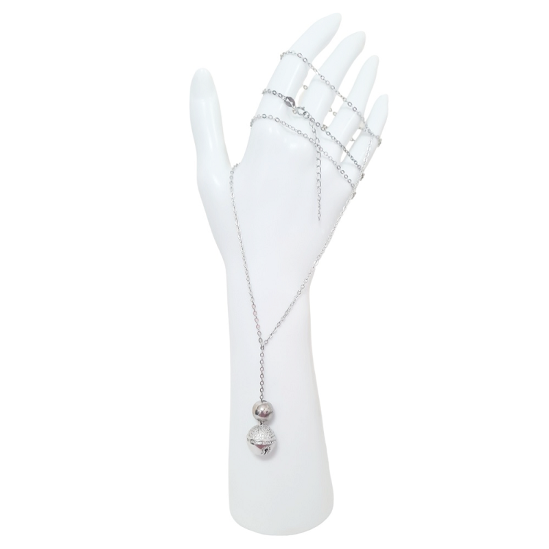 COLLAR LARGO PLATA DE 1ª LEY