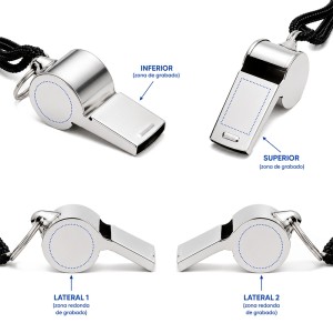 silbato acero inoxidable personalizado