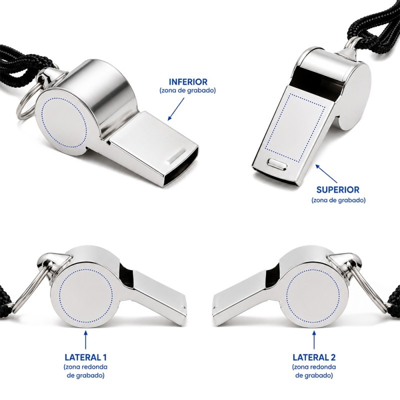 SILBATO ÁRBITRO PERSONALIZADO ACERO