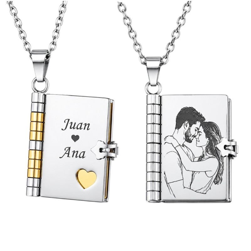 COLGANTE LIBRO PÁGINAS PERSONALIZADAS