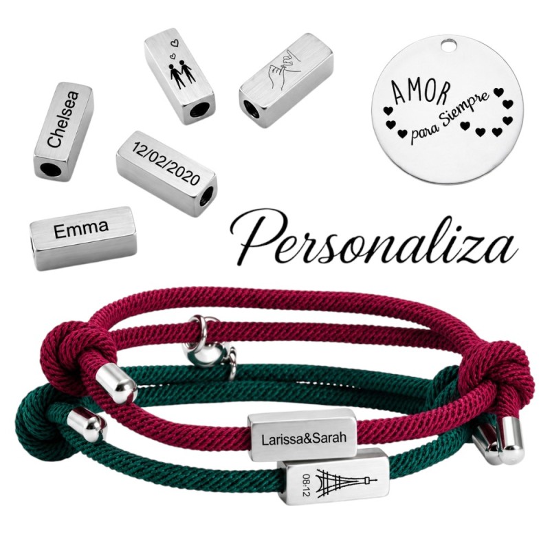 PULSERAS PERSONALIZADAS PARA PAREJAS