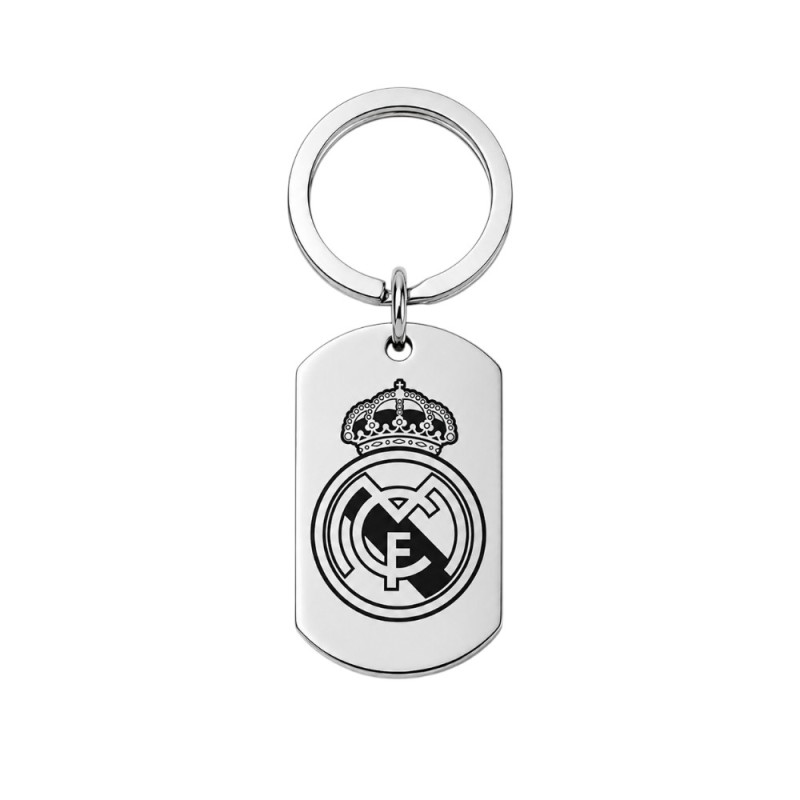 LLAVERO ESCUDO REAL MADRID EN ACERO