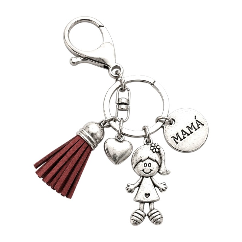 LLAVERO PERSONALIZADO MAMÁ CON NIÑA