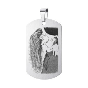 CHAPA ACERO MATE PERSONALIZADA