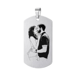 CHAPA ACERO MATE PERSONALIZADA