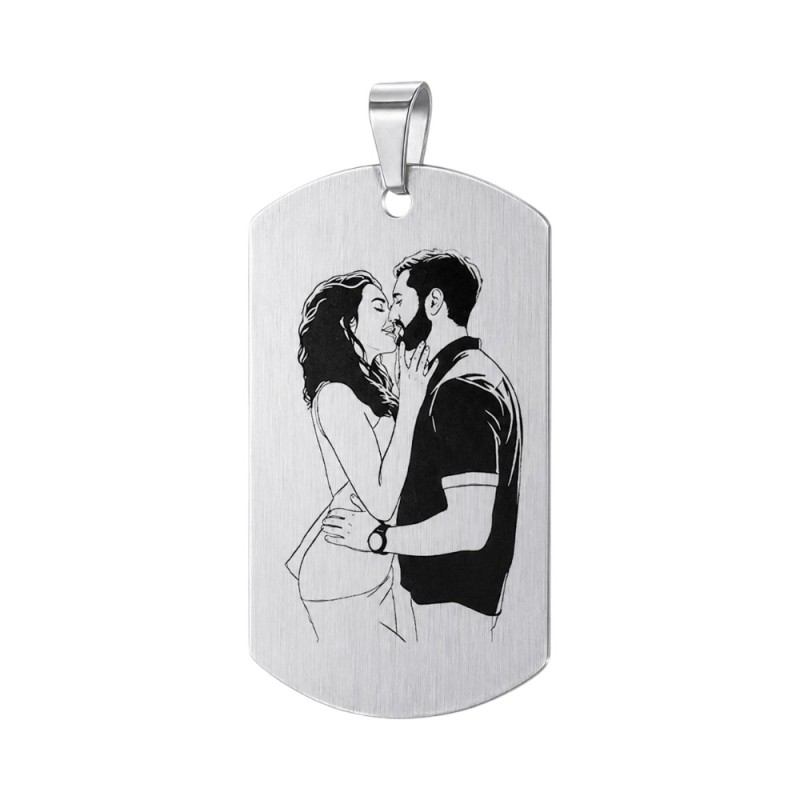 CHAPA ACERO MATE PERSONALIZADA
