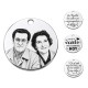 medallas para ramo de novia con foto personalizada