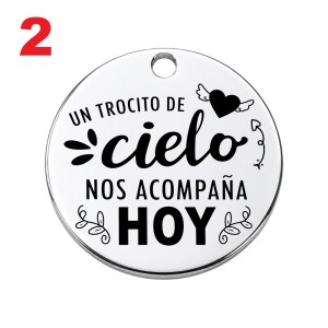 MEDALLA PARA RAMO DE NOVIA CON FOTO