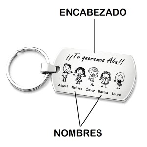 LLAVERO PERSONALIZADO FAMILIA