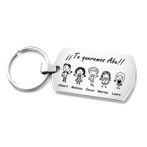 LLAVERO PERSONALIZADO FAMILIA