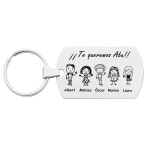 LLAVERO PERSONALIZADO FAMILIA