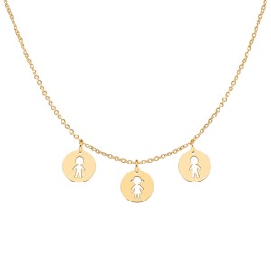COLLAR CON CHAPITAS DE NIÑOS Y NIÑAS