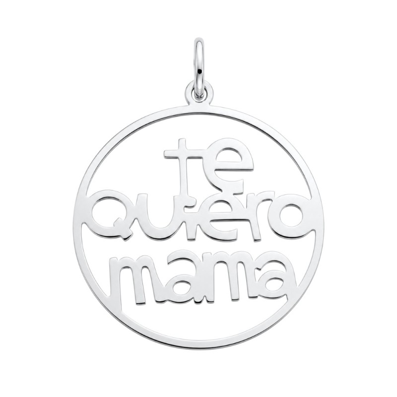 COLGANTE TE QUIERO MAMÁ PLATA DE LEY