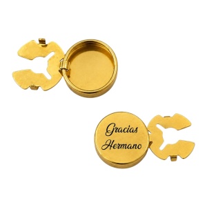CUBREBOTONES PERSONALIZADOS DORADO VINTAGE
