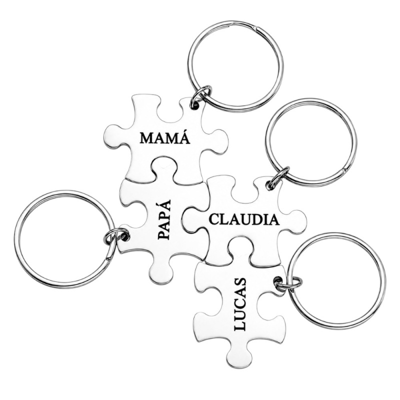 LLAVEROS PUZZLE ENCAJABLES PERSONALIZADOS (1 UNIDAD)