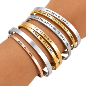 BRAZALETE PERSONALIZADO DE ACERO EN VARIOS MODELOS
