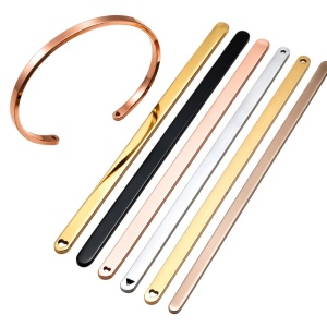 pulseras de acero en barra para doblar personalizadas