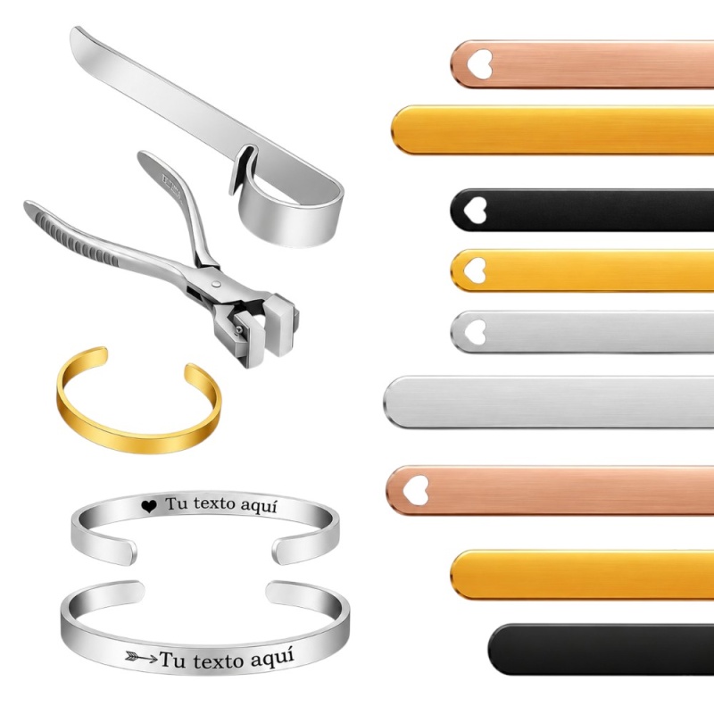 BRAZALETE PERSONALIZADO DE ACERO EN VARIOS MODELOS