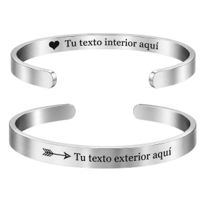 BRAZALETE PERSONALIZADO DE ACERO EN VARIOS MODELOS