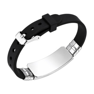 PULSERA MÉDICA PERSONALIZADA CON CHAPA DE DISEÑO