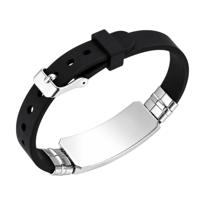 PULSERA MÉDICA PERSONALIZADA CON CHAPA DE DISEÑO