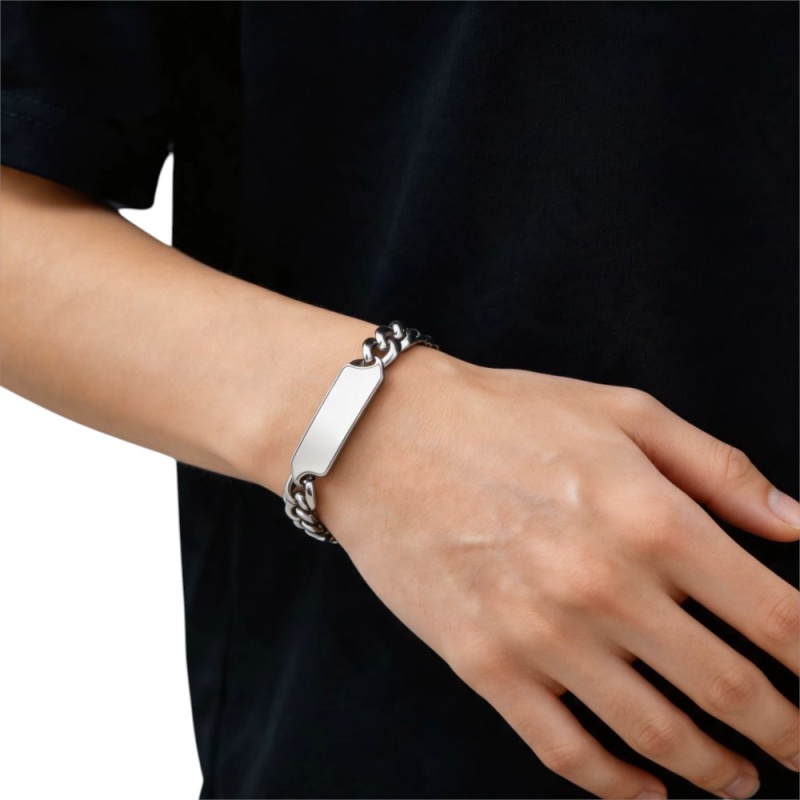 ESCLAVA HOMBRE ACERO INOXIDABLE PARA GRABAR