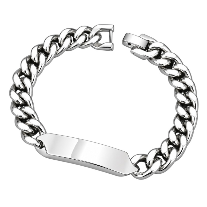 ESCLAVA HOMBRE ACERO INOXIDABLE PARA GRABAR