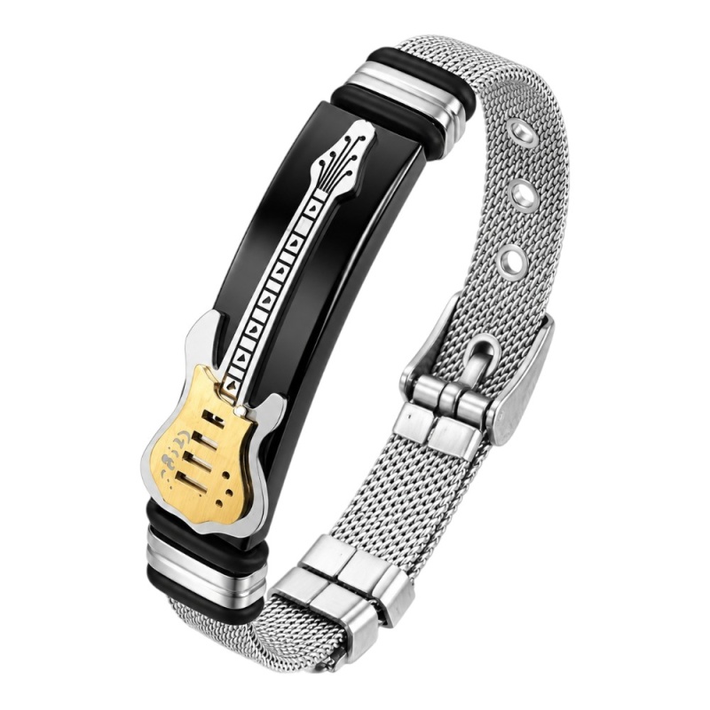 PULSERA PERSONALIZADA GUITARRA ACERO INOX