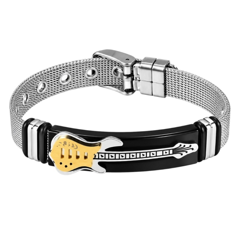 PULSERA PERSONALIZADA GUITARRA ACERO INOX