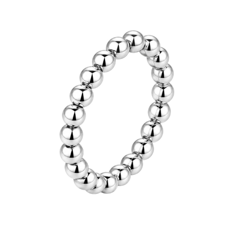 ANILLO BOLAS PLATA DE 1ª LEY, ELÁSTICO