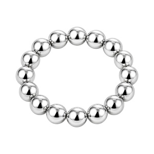 ANILLO BOLAS PLATA DE 1ª LEY, ELÁSTICO