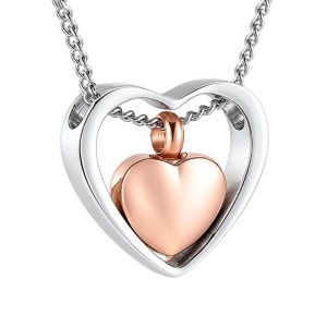 COLGANTE CREMATORIO CORAZÓN CENIZAS