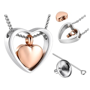 COLGANTE CREMATORIO CORAZÓN CENIZAS