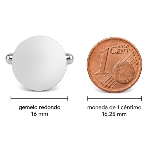 GEMELOS REDONDOS CLÁSICOS PERSONALIZADOS