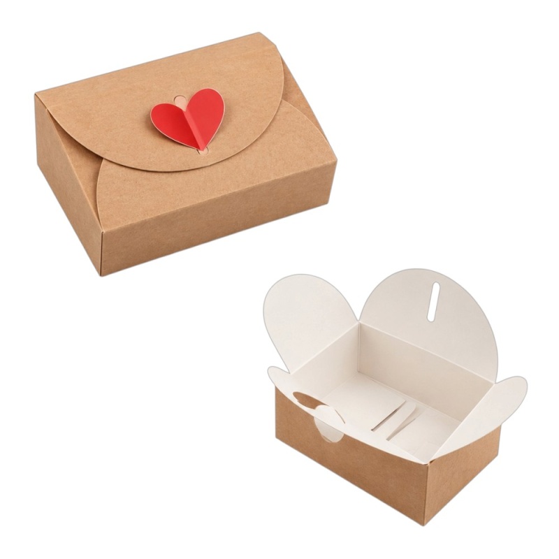 CAJA KRAFT CORAZÓN DIY