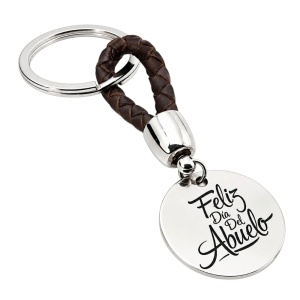 LLAVERO PERSONALIZADO CUERO TRENZADO