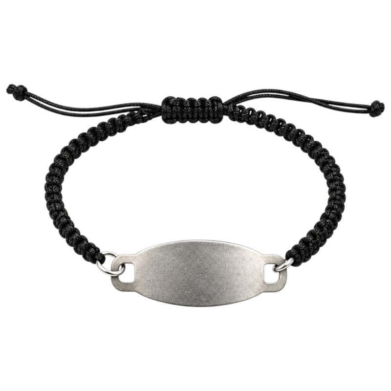 PULSERA MACRAMÉ CON CHAPA PARA GRABAR