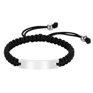 ESCLAVA MACRAMÉ CHAPA ACERO