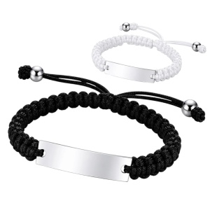 ESCLAVA MACRAMÉ CHAPA ACERO