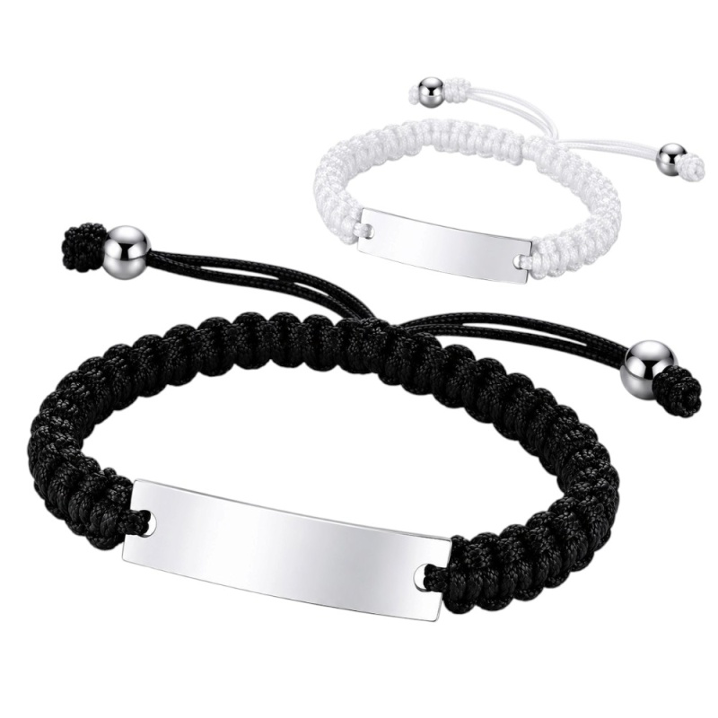 ESCLAVA MACRAMÉ CHAPA ACERO