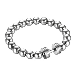 PULSERA MANCUERNAS GYM FITNESS, ACERO MACIZO