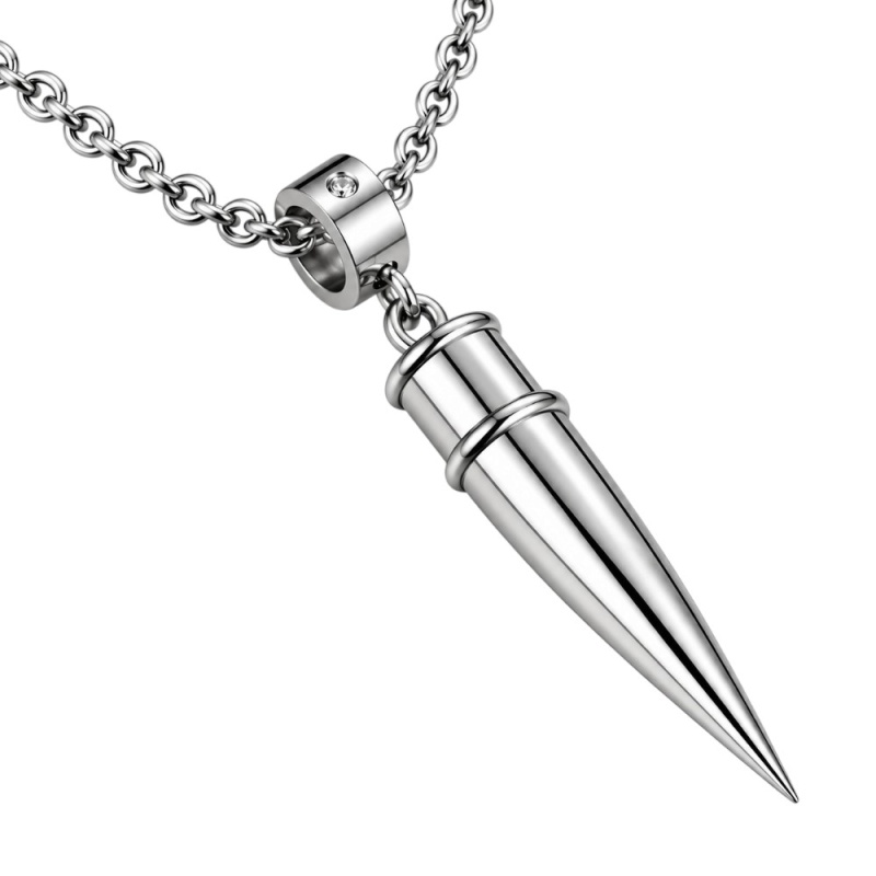 COLGANTE BALA EN ACERO CON CADENA INCLUIDA