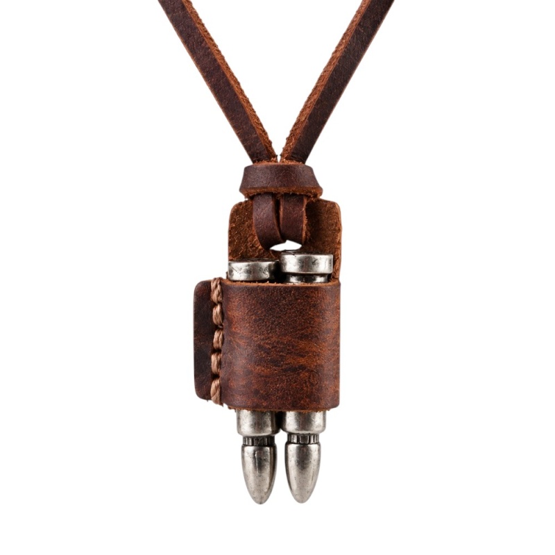 COLGANTE CUERO DOBLE BALA