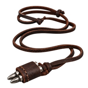 COLGANTE CUERO DOBLE BALA