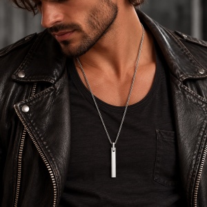 colgante alargado personalizado para hombre