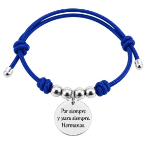 pulsera elástica personalizada con nudos corredizos