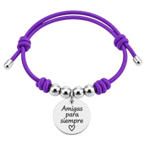 PULSERA PERSONALIZADA CORDÓN ELÁSTICO VARIOS COLORES