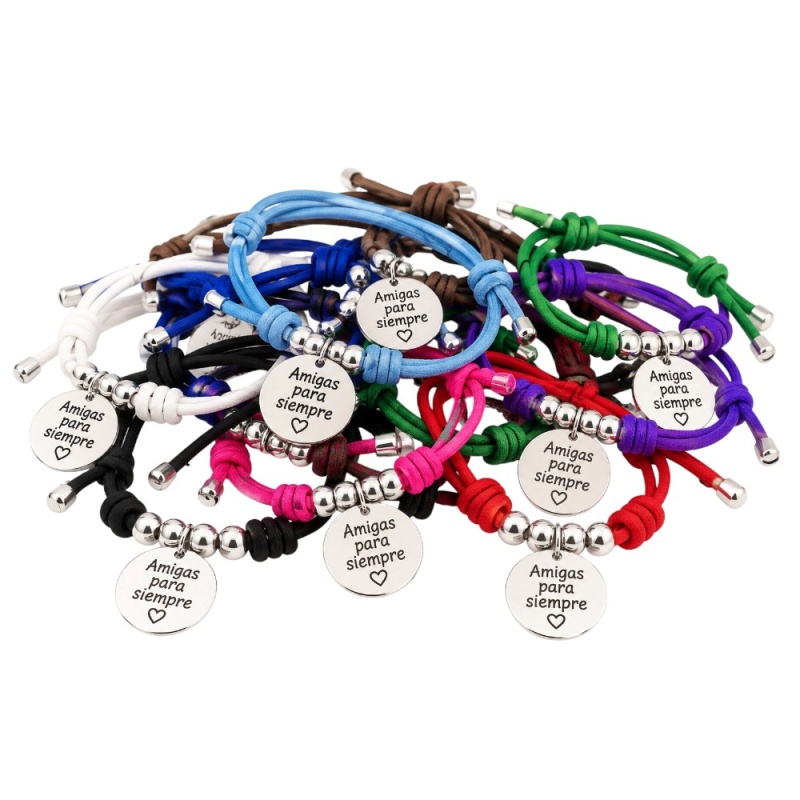 PULSERA PERSONALIZADA CORDÓN ELÁSTICO VARIOS COLORES