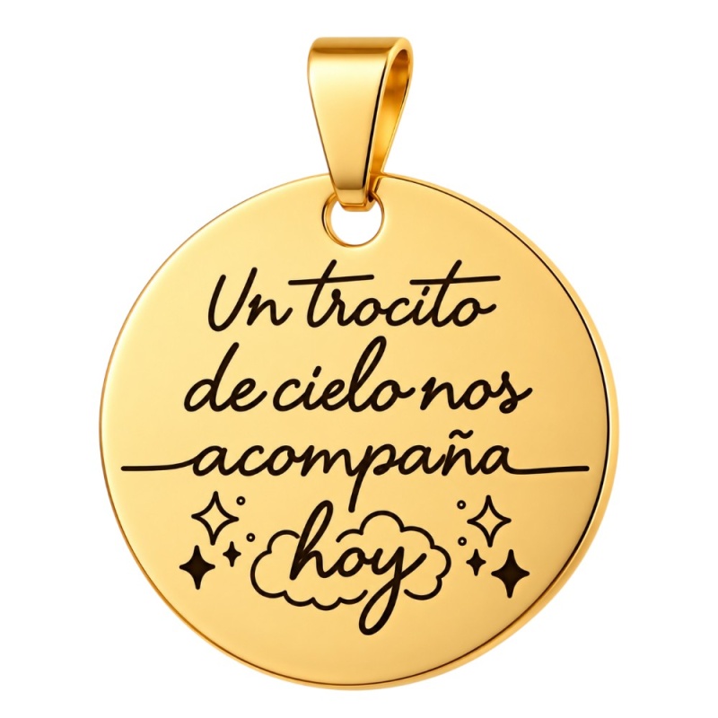 MEDALLA REDONDA PARA RAMO DE NOVIA CON FOTO